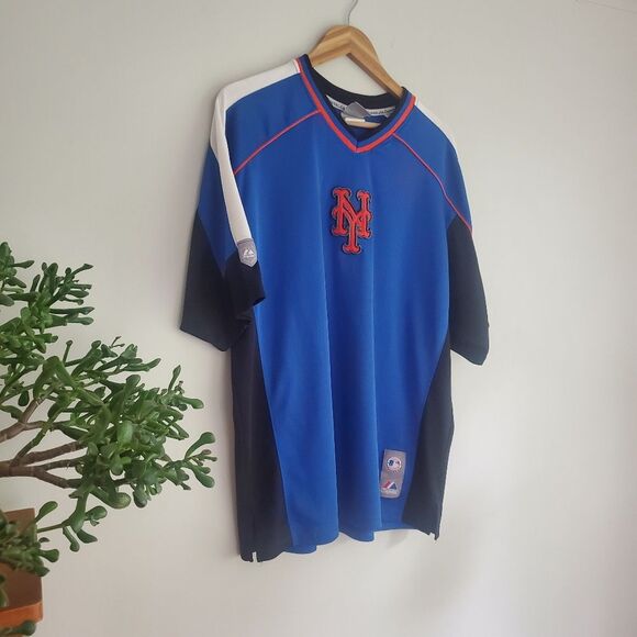 Vintage New York MLB Mets jersey *Flawed* size unknown 24" pit to pit - Picture 7 of 12